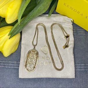 Kendra Scott Gold Reid Necklace In Gold Filigree